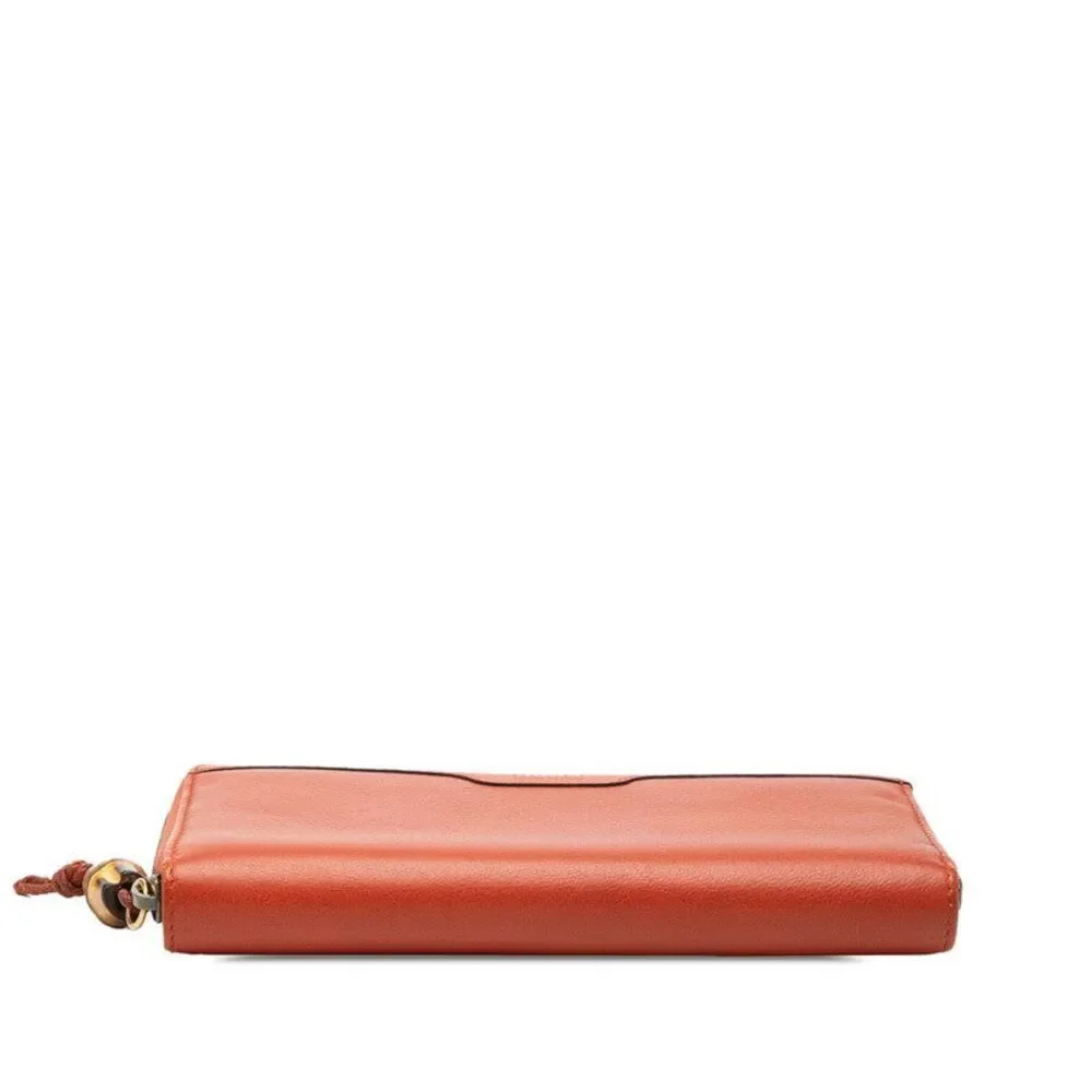 Gucci Bamboo Round Zip Long Wallet
